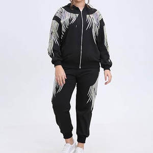 OEM Women <b>Rhinestone</b> <b>Hoodie</b> Sparkly Bling Oversized Hoodies for Boutique Brand 2025 Customized - Product Image 6