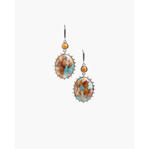 Pendientes de Gancho con Diseño de Cabujón Simple y Elegante - Product Image 1