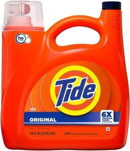 Pour Tide Original Scent Détergent à lessive liquide Écologique HE Compatible 100 Capacité de charge 132 Floz - Product Image 4