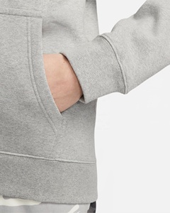 Sweat à capuche d'hiver surdimensionné 100% coton tricoté polaire tissu épais goutte épaule Logo en relief couleur unie Streetwear mode unisexe - Product Image 5