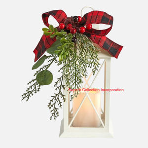 Linterna de Navidad de Metal negro Premium Decoración festiva para el hogar Linterna de vela de mesa Linterna decorativa moderna a bajo precio - Product Image 3
