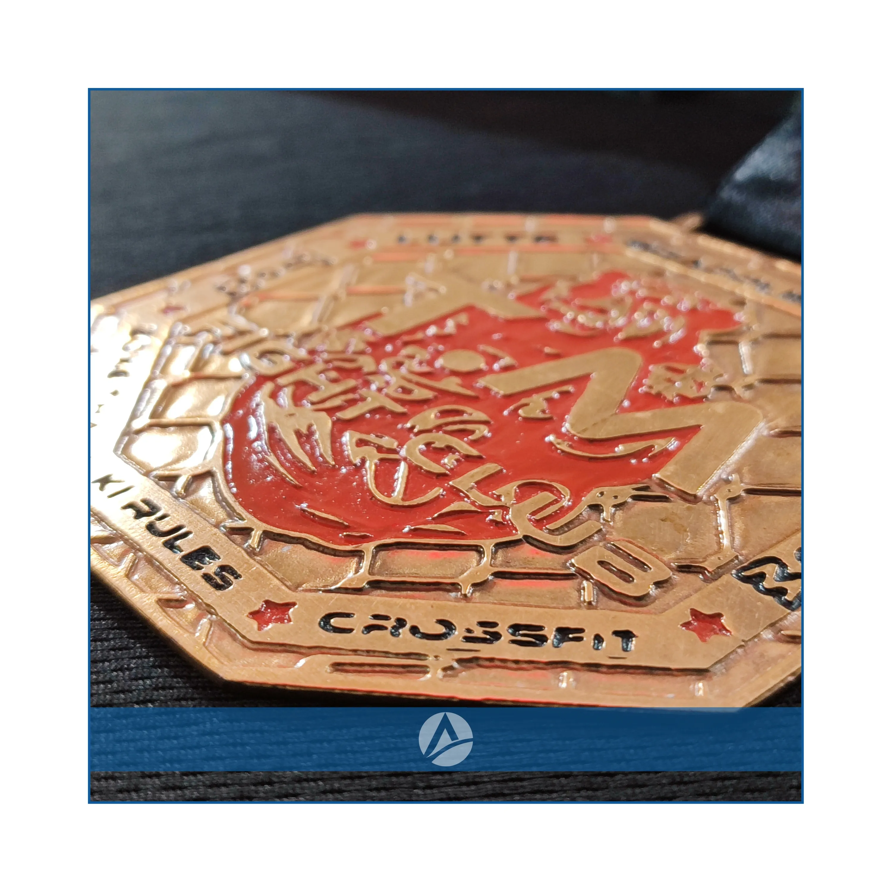 Customized Antique Brass Casting and Engraved Sports Medals Digital UV Offset Printing Options