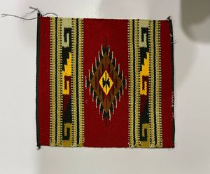 Bolso de mano de estilo bohemio de cuero genuino de alta calidad, manta de sillín negra de lana 100%, patrón geométrico, borla, proveedor superior directo - Product Image 3