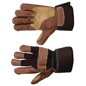 Gants de travail en cuir de vachette fendu Gants de sécurité canadiens robustes pour la construction et l'usage industriel - Product Image 5