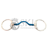 SKI INTERNATIONAL Mors de cheval en acier inoxydable, fer doux, réglables, Eggbut, Bomber, Snaffle pivotant, avec logo personnalisé, argentés, de sécurité, personnalisables