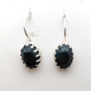 Hecho a mano 6,05 GMS 14x10mm Natural Raw Esmeralda Oval Plata de ley Diseñador Pendientes colgantes Joyería fina Pendientes de niña de piedras preciosas - Product Image 6