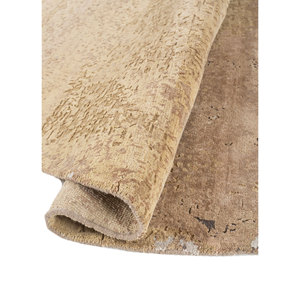 Alfombra de Lana y Seda de Bambú Entrelazada a Mano Entropy Gold Akwb-13009, Alfombra Rectangular de Felpa con Patrón Abstracto para Sala de Estar - Product Image 2