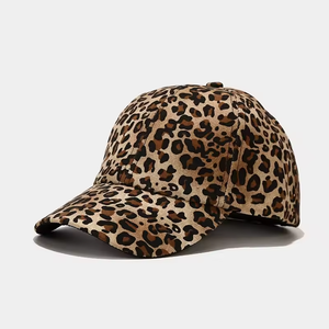 Gorra de Béisbol con Estampado de Leopardo, Unisex, Informal, Gorra de Sol Versátil, 100% Poliéster, Gorra con Visera, Estilo Nuevo - Product Image 2