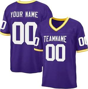 Camiseta de Béisbol Americana con Estampado Digital Personalizado, Nueva, Cosida, Transpirable, Tallas Grandes, Uniformes para Hombre, Cuello en V, Tela de 280g - Product Image 6