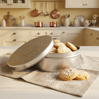 Boîte Cadeau Ronde Personnalisée en Fer Blanc pour Biscuits, Chocolats et Chewing-gums, Qualité Alimentaire, Modèle KW-167 Dongguan