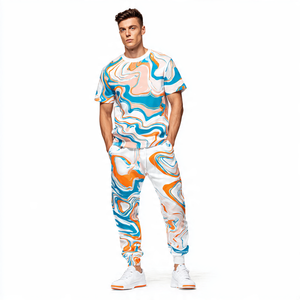 Survêtement Sublimation pour homme | T-shirt à manches courtes et joggeurs | Ensemble de vêtements de sport à impression personnalisée - Product Image 3