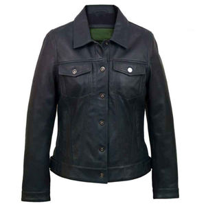 Automne hiver à la mode patte fermeture éclair conception femmes en cuir PU veste universitaire moto Style veste en cuir - Product Image 5