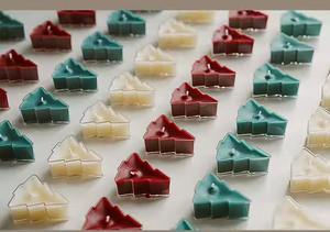 H.M.A artisanat bougies votives pour décor de vacances thème de Noël fête de célébration d'hiver éclairage utilisation de table cadeau - Product Image 3