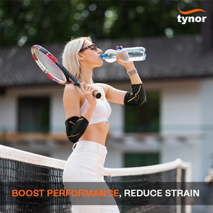 Manchon de compression réglable à air pour coude, en tissu respirant et léger, idéal pour le sport, le fitness et l'entraînement en salle de sport - Product Image 6