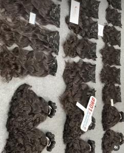 100% humain Clip dans les extensions de cheveux Remy trame vietnamienne faisceaux de cheveux matière première de haute qualité - Product Image 6