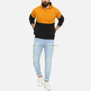 Vente en gros de sweats à capuche oversize 100% coton pour homme, tissu en molleton respirant de haute qualité, épais, à épaules tombantes - Product Image 4