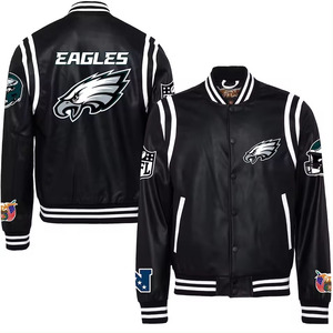 Top Custom Team Name Satin Bomber Jacket Personalizar Letterman Jacket para hombres White Pro Standard TITLISTS - Product Image 1