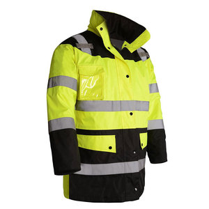 Chaqueta de Trabajo de Alta Visibilidad Reflectante de Seguridad, Chaqueta de Trabajo de Poliéster de Primera Calidad para la Construcción - Product Image 3
