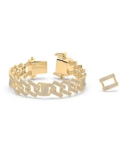 Men's True Diamond Sparkle Crystal Bracelet Elegant Men's Fashion Accessory - Product Image 1