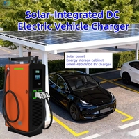 Nouvelle borne solaire de recharge rapide DC pour VE hors réseau 30/60/120/160kW avec stockage batterie, usage commercial