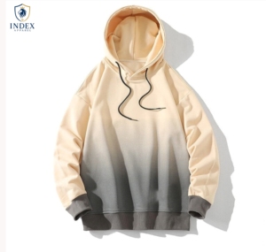เสื้อฮู้ดผู้ชายทรงโอเวอร์ไซส์ ยี่ห้อ Index Apparel สีไล่เฉด ผ้าฝ้ายถัก สวมใส่สบายๆ สำหรับฤดูใบไม้ร่วง ความยาวปกติ - Product Image 1