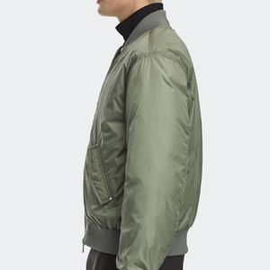 Green Bomber <b>Jacket</b> for <b>Men</b> Patchwork Streetwear Classic Lightweight <b>Casual</b> Windbreaker Outerwear - Product Image 4