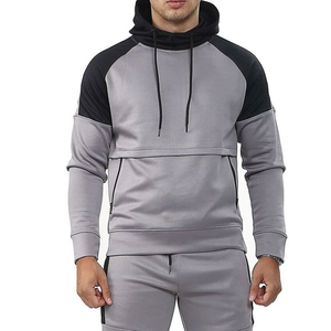 Survêtement d'hiver pour homme à capuche, grande taille, personnalisé OEM, couleur unie, écologique, séchage rapide, en polaire, décontracté - Product Image 5