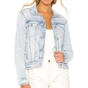 Nueva moda elegante jeans desgastados mujer 2024 chaqueta de mezclilla de talla grande mujer chaqueta de mezclilla chaqueta de calle al aire libre - Product Image 6