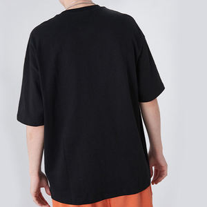 Camiseta personalizada de algodón 100% para hombre, Camiseta de calidad con cuello redondo en blanco, ropa de calle con hombros caídos, camiseta de gran tamaño para hombre - Product Image 4