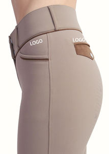 Pantalones de entrenamiento de carreras antideslizantes con pantalones ecuestres elásticos cómodos para mujer para niñas y damas - Product Image 2