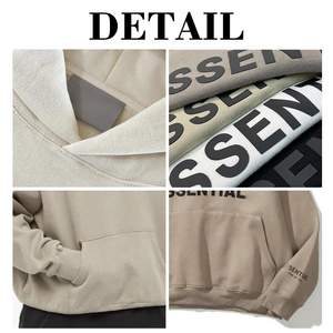 เสื้อฮู้ดดี้ผู้ชายแบบสวมหัว ผ้าเฟรนช์เทอร์รี่ พิมพ์ลายดอกเดซี่ ขนาดใหญ่พิเศษ 500gsm สั่งทำขายส่ง พร้อมปักโลโก้ - Product Image 2