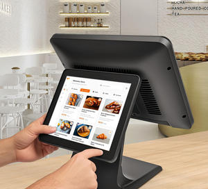 Écran double face 15 15.6 pouces 256GB wifi système Win11 double écran cash touch monitor tout en un pos terminal - Product Image 4