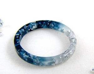 REGALOS COLOR ÚNICO PERSONALIZADO ESTILO PRINCESA ÁNGEL DISEÑO RESINA EPOXY BANGLE Tamaño personalizado - Product Image 3