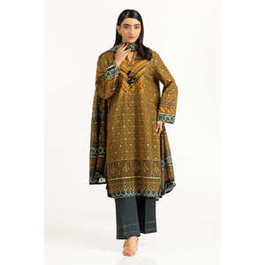 ชุดลำลองผู้หญิง 3 ชิ้น ลายพิมพ์ดอกไม้ สีน้ำตาลทอง - Product Image 3