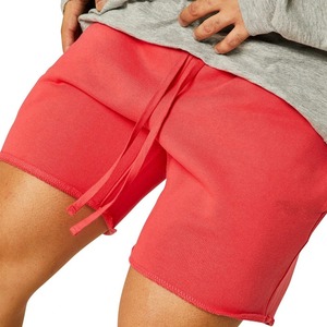 Shorts de gymnastique pour hommes en coton mince sports d'été couleur unie entraînement musculation course à pied survêtement shorts de basket-ball pour hommes - Product Image 6