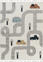 Tapis en polyester fabriqués à la machine Goldenmoon - Design Kilim, poils courts, épais, avec support en latex rembourré, antimicrobien, lavable, résistant aux taches