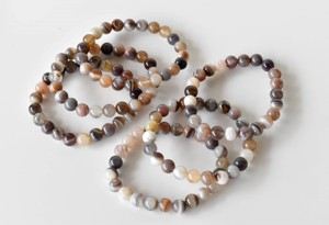 Wholesale Natural 8mm Botswana Agate <b>Healing</b> Crystal <b>Bracelet</b> for Meditation Jewelry - Product Image 6