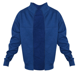 Survêtements décontractés bleus personnalisés pour hommes et femmes survêtements en polaire imprimés avec capuche et ceinture à l'intérieur pour les listes d'hiver - Product Image 2