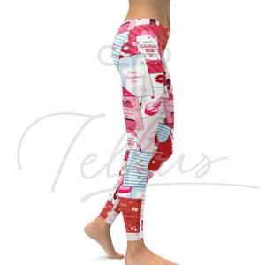 กางเกงโยคะ/ฟิตเนส/ลำลอง ผู้หญิง คุณภาพสูง สำหรับฤดูหนาว ทรงยาว เอวสูง ยางยืด ผ้ายืด/โพลีเอสเตอร์ ระบายอากาศ ลายพิมพ์ - Product Image 5
