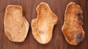 Racine Bois Plat De Service Vintage Anneau En Bois Plat Sculpté À La Main Oeuvres Art (La longueur 8.5 ~ 10 pouces) - Product Image 2