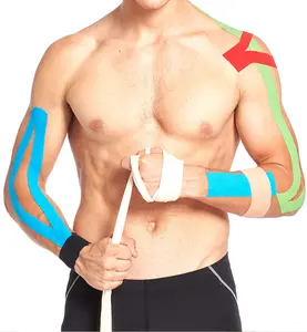 Waterproof Elastic Kinesiotape Approved Sports Pre Cut Athletic Cotton Kt Therapy Muscle Tape