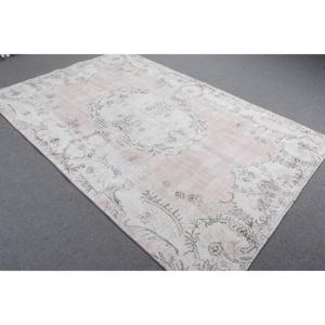 พรมตุรกีขนาด 5.6x8.6 ฟุต, พรม, พรมลายตารางสีขาวทำจากขนสัตว์ - Product Image 2