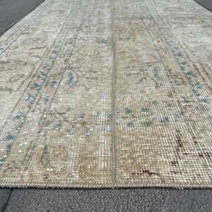 2.8x4.8 ft Vintage Turkish Rug, Small Rug, <b>Brown</b> <b>Wool</b> Rug - Product Image 5