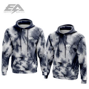 เสื้อฮู้ดผ้าคอตตอน100% โอเวอร์ไซส์สำหรับผู้ชายเสื้อฮู้ดย้อมสีแบบสวมศีรษะ - Product Image 1