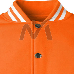 Chaqueta universitaria de plumón unisex ligera con cuello acanalado a rayas y puños de moda y cómoda para primavera Otoño e Invierno - Product Image 5