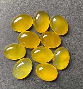 พลอยออนิกซ์สีเหลืองคุณภาพสูง พลอยออนิกซ์สีเหลืองธรรมชาติ รูปทรงผสมผสาน สำหรับทำเครื่องประดับ - Product Image 3