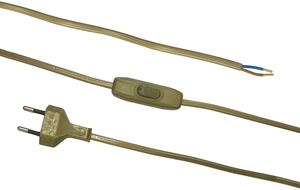 1,5 m. collegamento con interruttore di ingresso placcato in oro (ALG 46/026) - Product Image 1