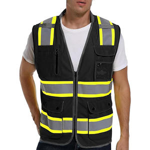 เสื้อกั๊กสะท้อนแสงแบบกำหนดเองสำหรับ OEM สีตามสั่ง ปลอดภัย มองเห็นได้ชัด ป้องกันไฟฟ้าสถิต ทนไฟ ซิปด้านหน้า น้ำหนักเบา ราคาประหยัด - Product Image 6