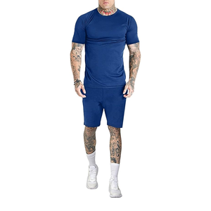 Trajes de chándal de 2 piezas de punto transpirable para hombre, trajes atléticos informales con conjuntos de Jogger bordados para la temporada de otoño - Product Image 2