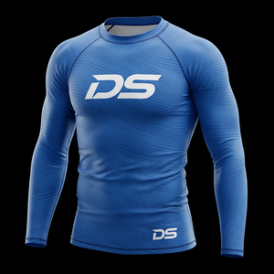 Vente en ligne personnalisable Rash Guard à manches longues pour hommes 100% polyester respirant-Vente en gros - Product Image 5